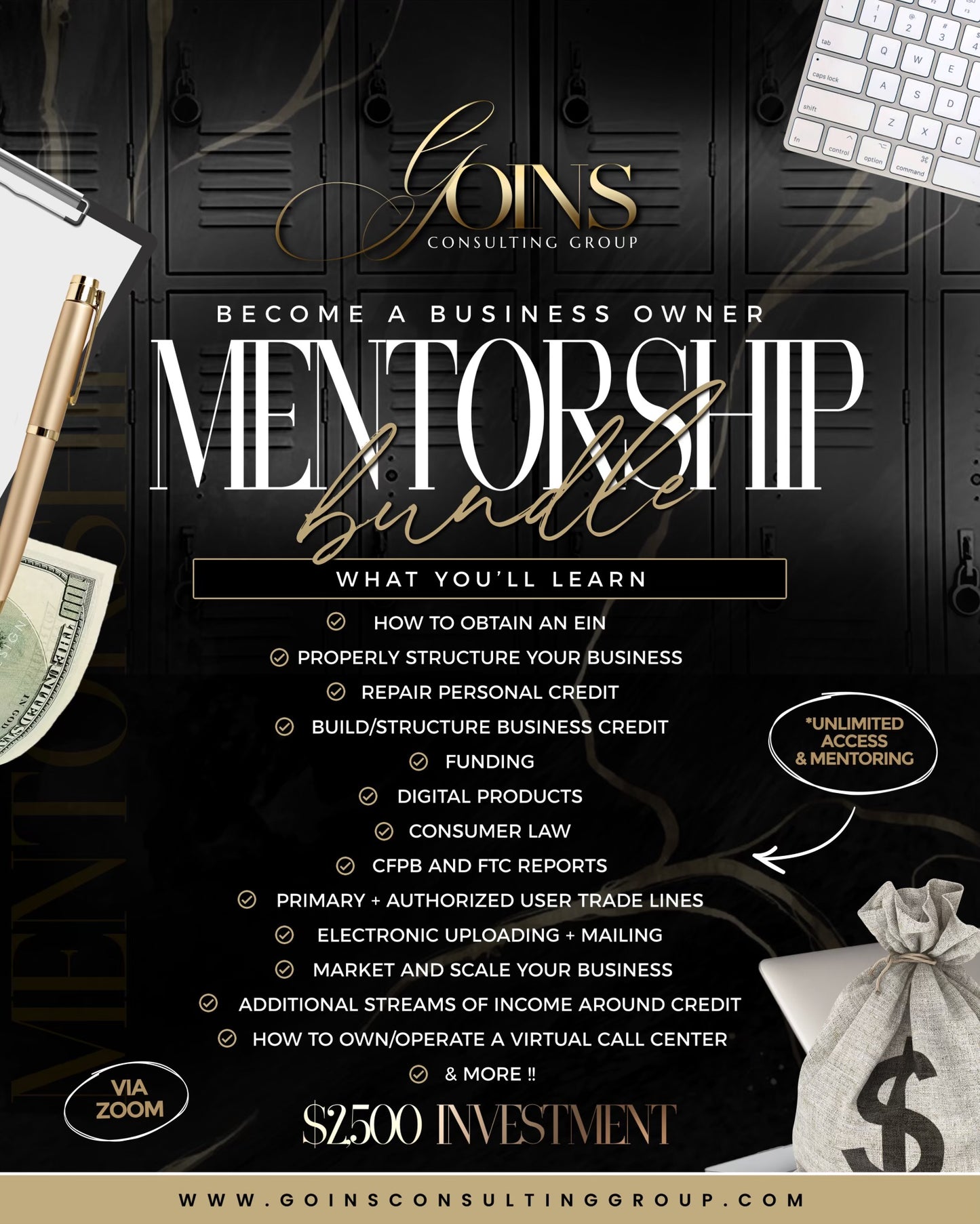 BECOME A BUSINESS OWNER MENTORSHIP BUNDLE